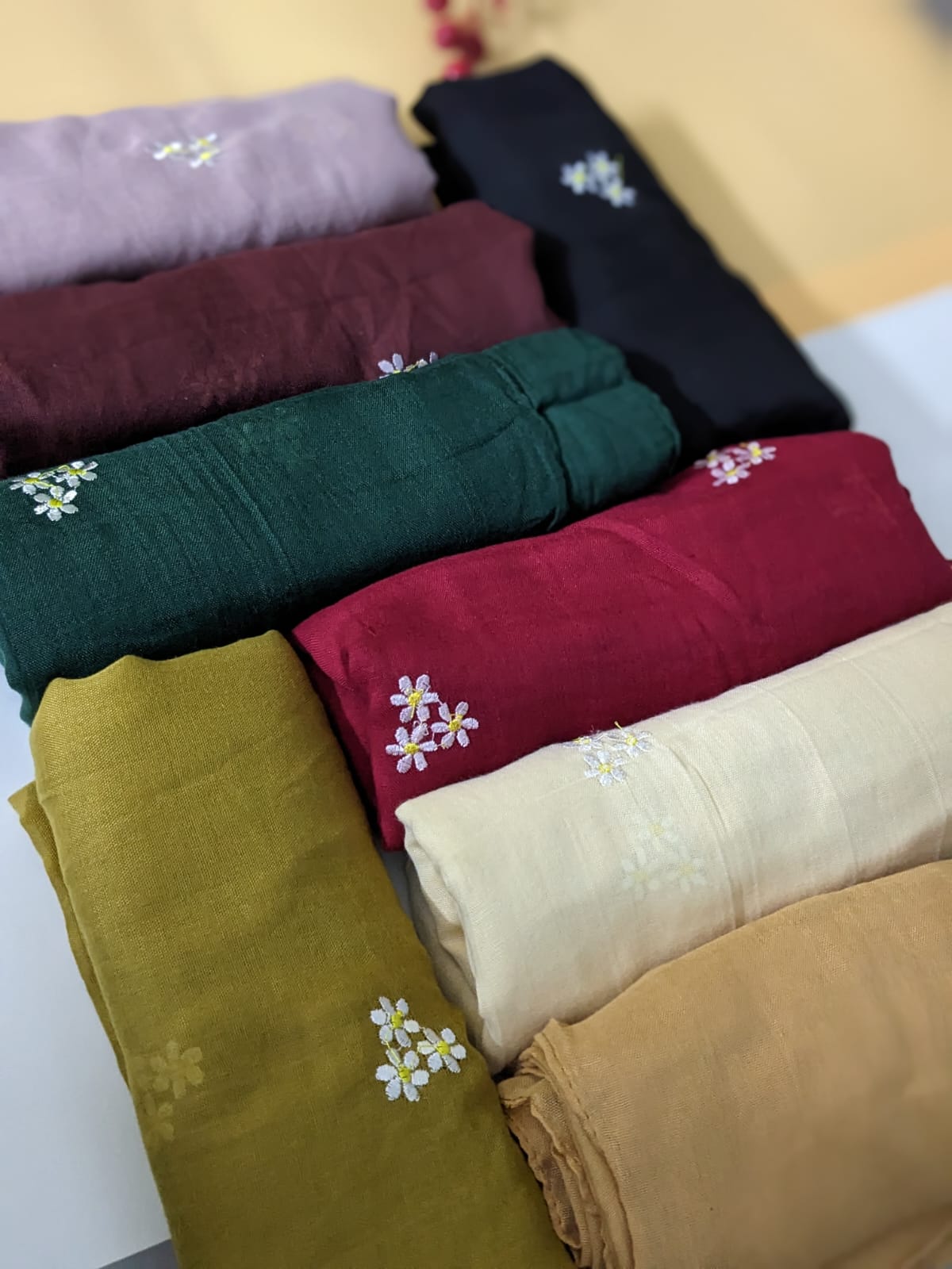 Embroidery Lawn Scarf