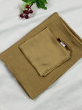 CRINKLE SILK NIQAB WITH SCARF KIT - GOLDEN