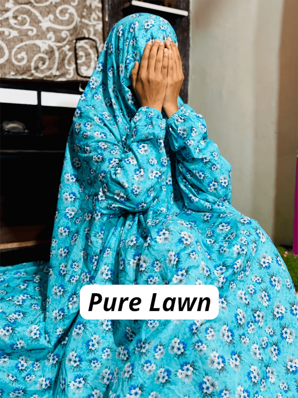 PURE LAWN NAMAZ CHADDAR WITH SLEEVES - PL 7 LARGE