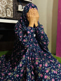NAMAZ CHADDAR WITH SLEEVES N NIQAB - ELEGANCE BLUE x XL
