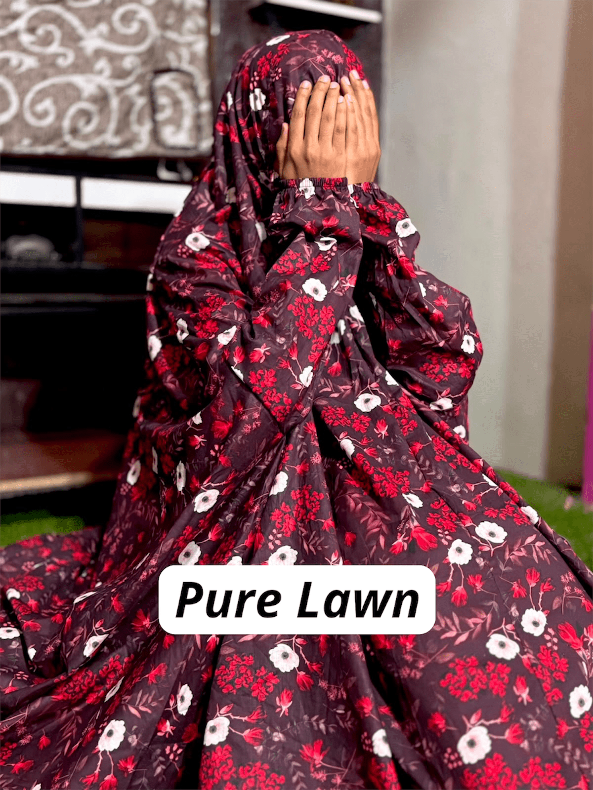 PURE LAWN NAMAZ CHADDAR WITH SLEEVES - PL 10 LARGE