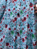 Adults Printed Lawn Abaya Front Open Style - LA 3