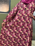 Adults Printed Lawn Abaya Front Open Style - LA 5