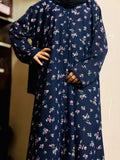 Adults Printed Abaya Front Open Style - ND 2