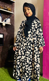 Kids Abaya Front Open Style - Butterfly Bliss