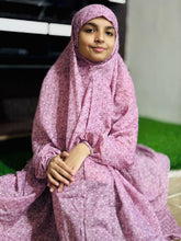 KIDS NAMAZ CHADDAR WITH FULL SLEEVES - STEM PURPLE 8 to 11 Years