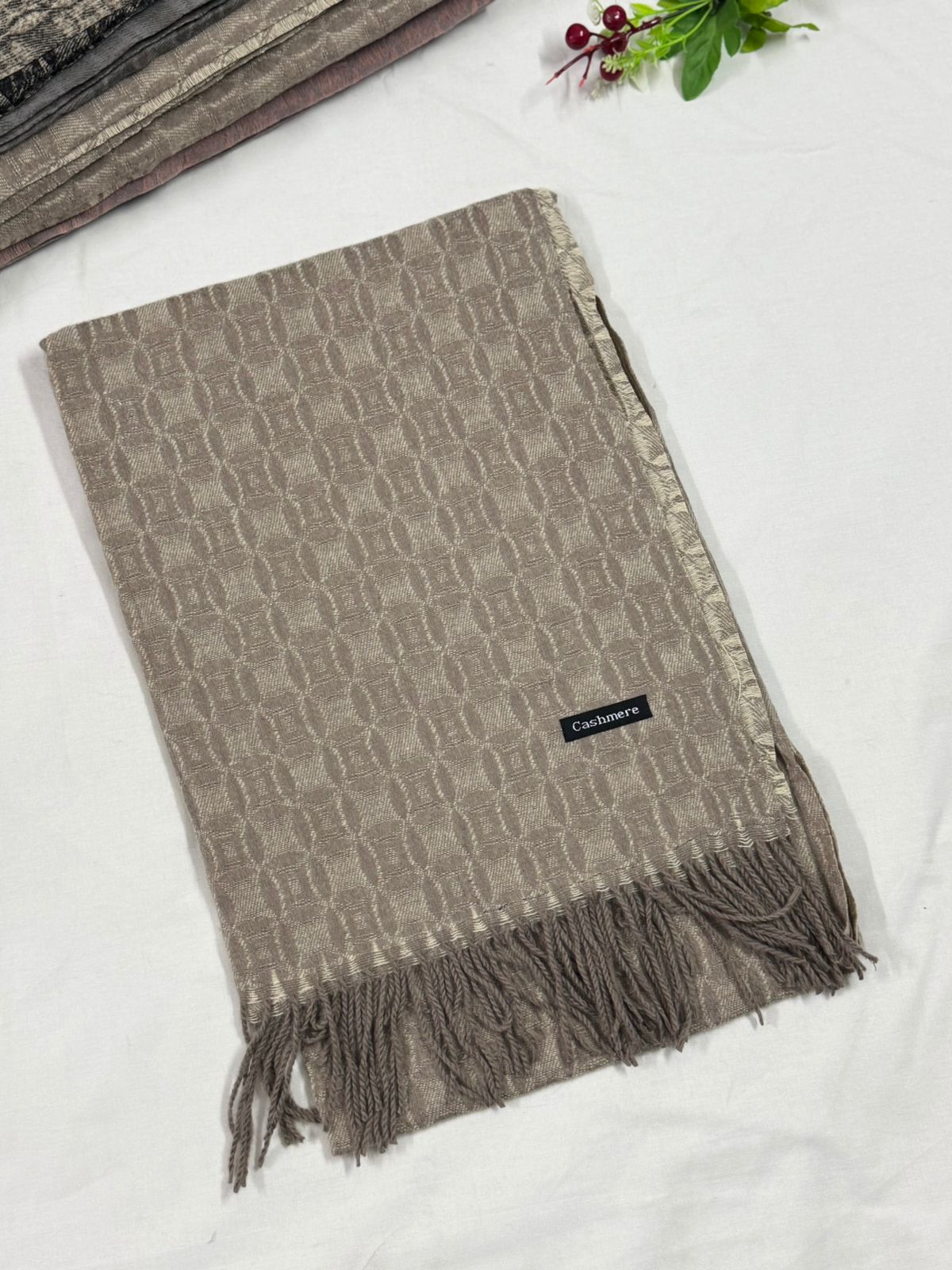 JACQUARD PRINTED PASHMINA CASHMERE - JP 2