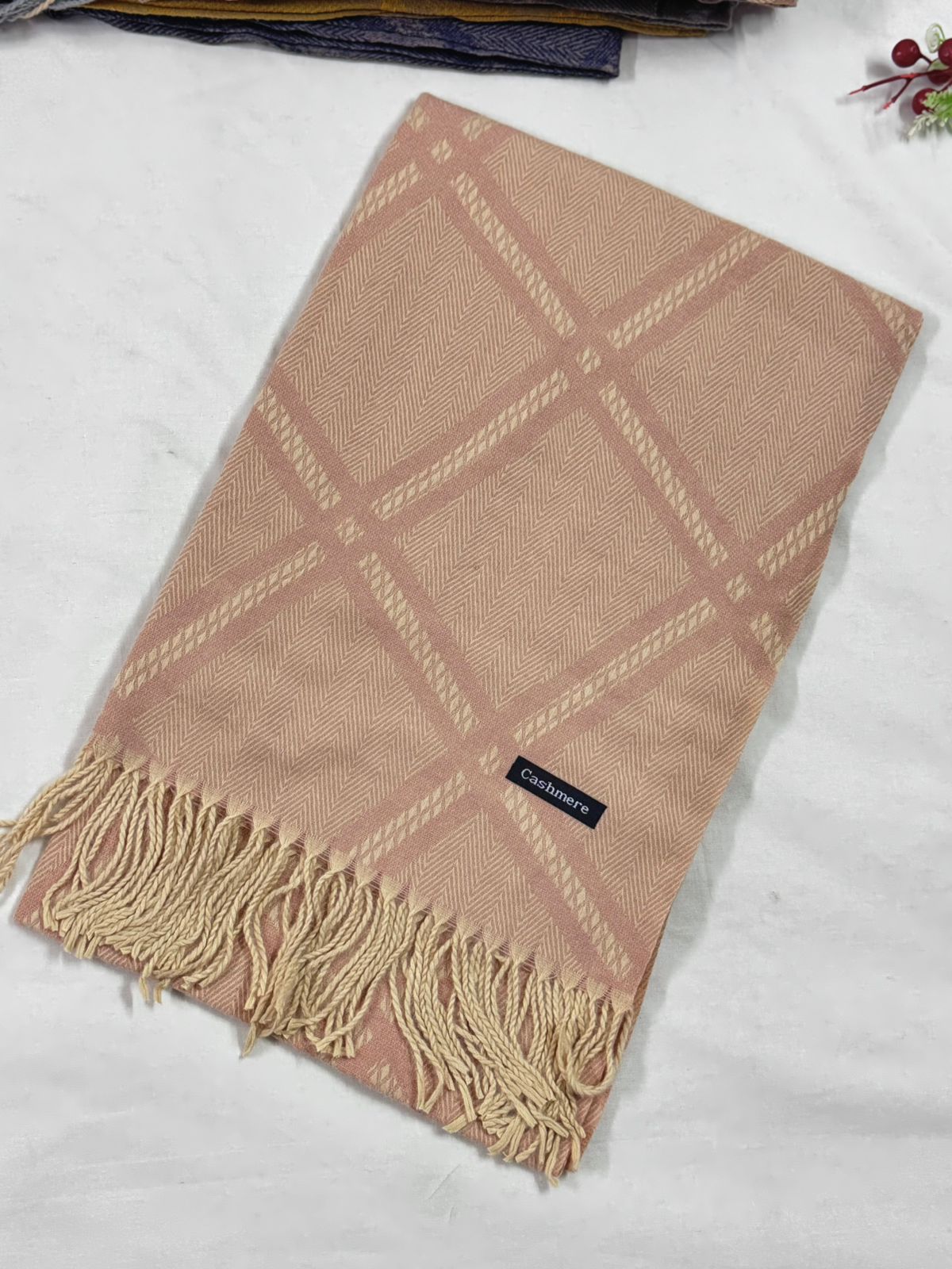 JACQUARD PRINTED PASHMINA CASHMERE - JP 12