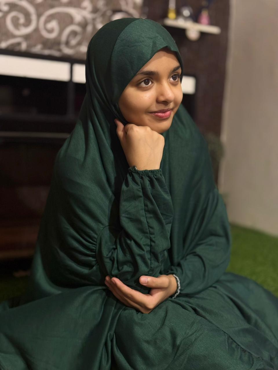 EHRAM MAKHNA WITH SLEEVES ADULTS - BOTTLE GREEN