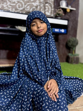 KIDS NAMAZ CHADDAR WITH FULL SLEEVES - ZOYA BLUE 5 to 7 Years