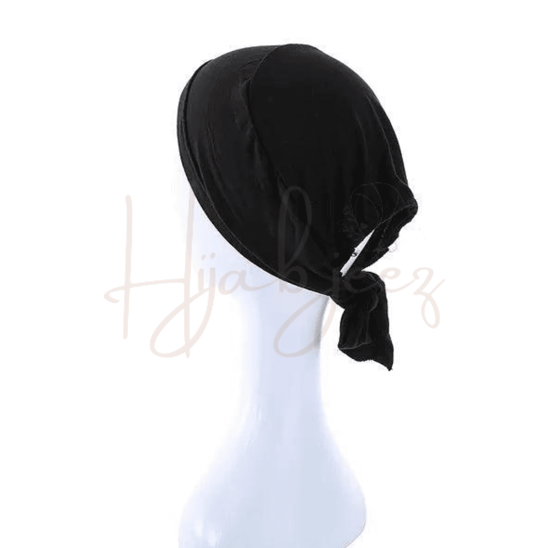 Silk Hijab Undercap - Black