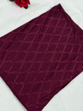 Premium Shine Jersey Diamond - Velvet Maroon