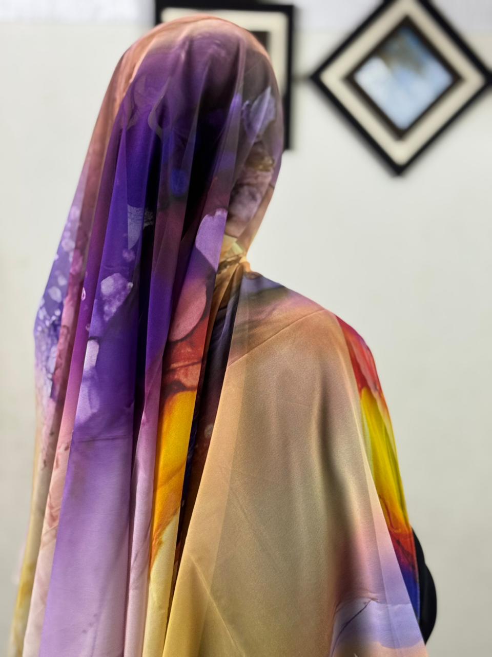 DIGITAL PRINT GEORGETTE SCARF - DP 8