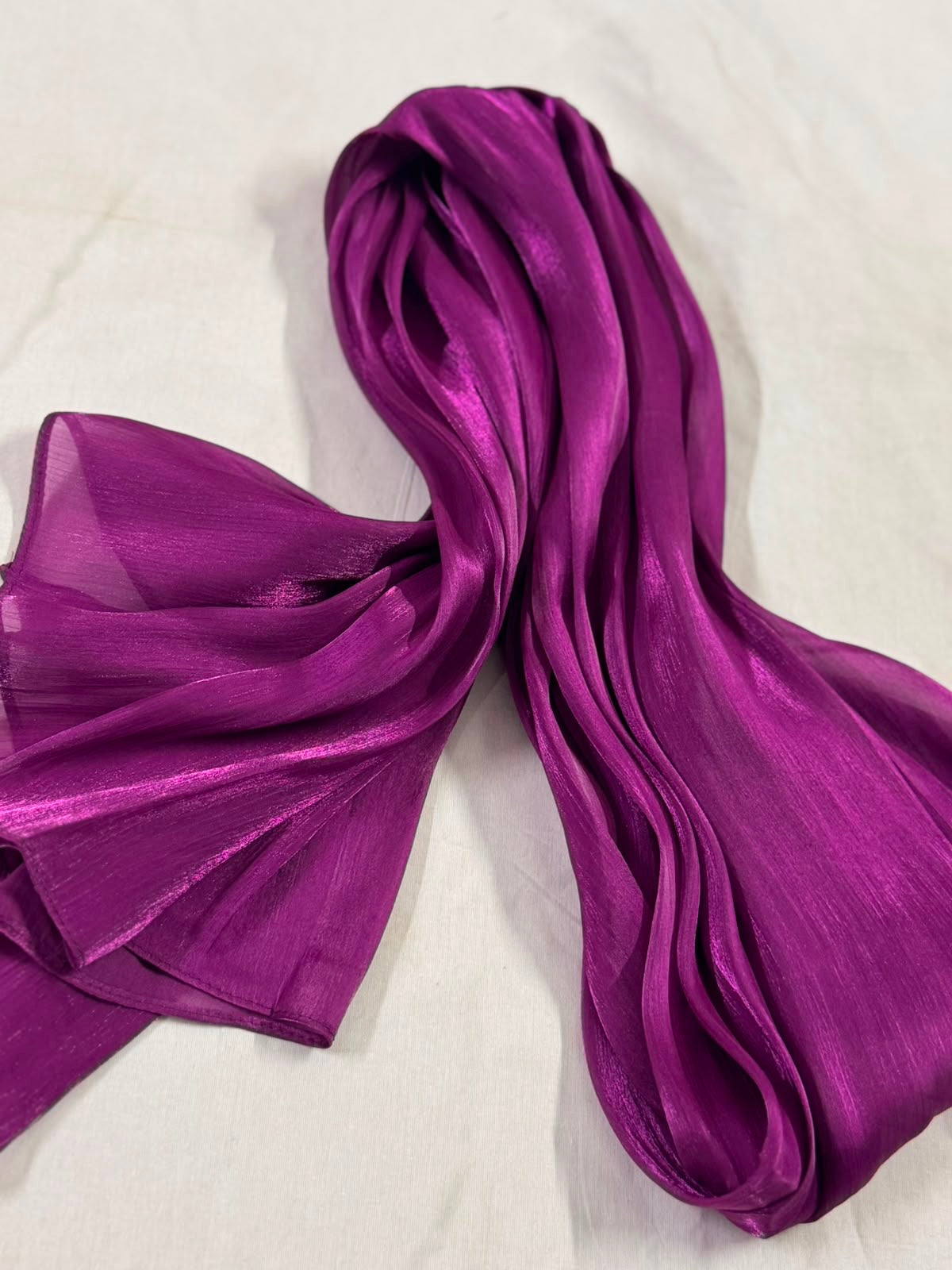 LUXURY ORGANZA SILK - MAGENTA PURPLE