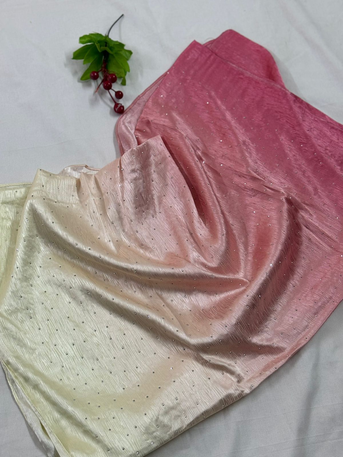 MULTI SHADE SILK STONE HIJAB - MS8