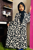 Kids Abaya Front Open Style - Butterfly Bliss