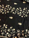 Premium Qualtiy Swiss Lawn Chaddar with Elegant Embroidery - Black
