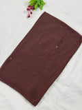 Sequins Lawn Scarf - Velvet Maroon
