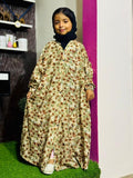Kids Abaya Front Open Style - Elite Cedar Flowers