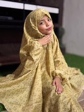 KIDS NAMAZ CHADDAR WITH FULL SLEEVES - STEM SAND 5 to 7 Years