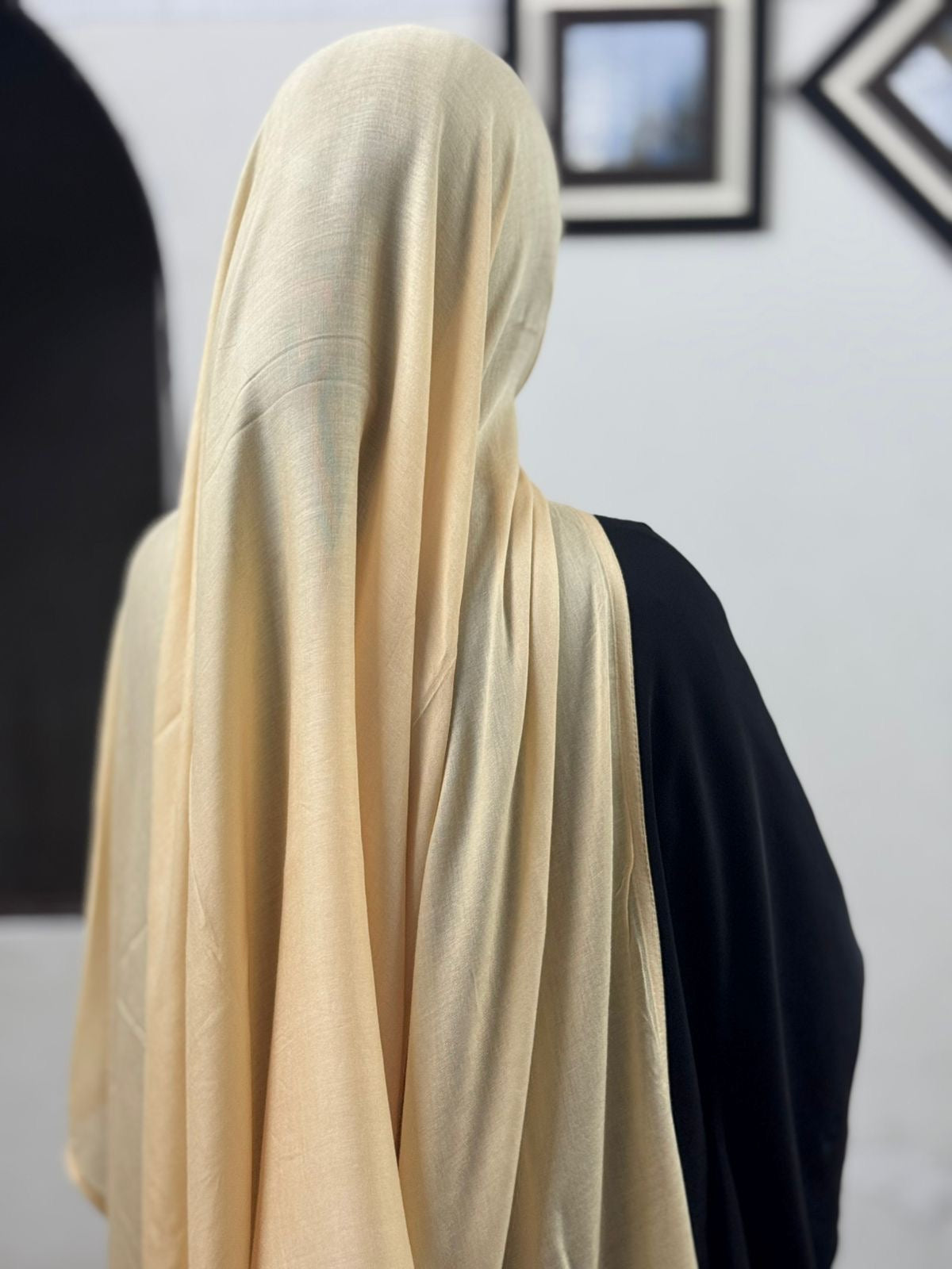 PLAIN MODAL HIJAB XL - BEIGE