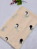 Cone Embroidery Lawn Scarf - Spring Rain
