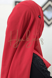PLAIN GEORGETTE HIJAB - RED