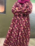 Adults Printed Lawn Abaya Front Open Style - LA 5