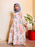 Kids Abaya MAXI Style - Blush Bloom