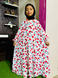 Kids Abaya MAXI Style - Cherries