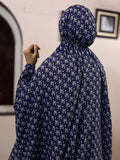 ADULTS NAMAZ CHADDAR WITH SLEEVES N NIQAB - POOKIE BLUE - STANDARD SIZE