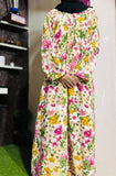 Adults Printed Abaya Front Open Style - ND 3