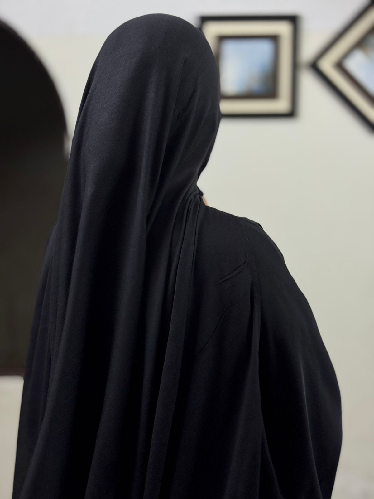 PLAIN MODAL HIJAB XL - BLACK