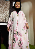 Kids Abaya Front Open Style - Bloom Petals