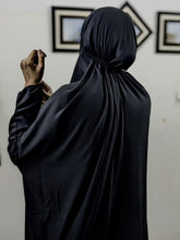 NAMAZ CHADDAR WITH SLEEVES N NIQAB - PLAIN BLACK x XL
