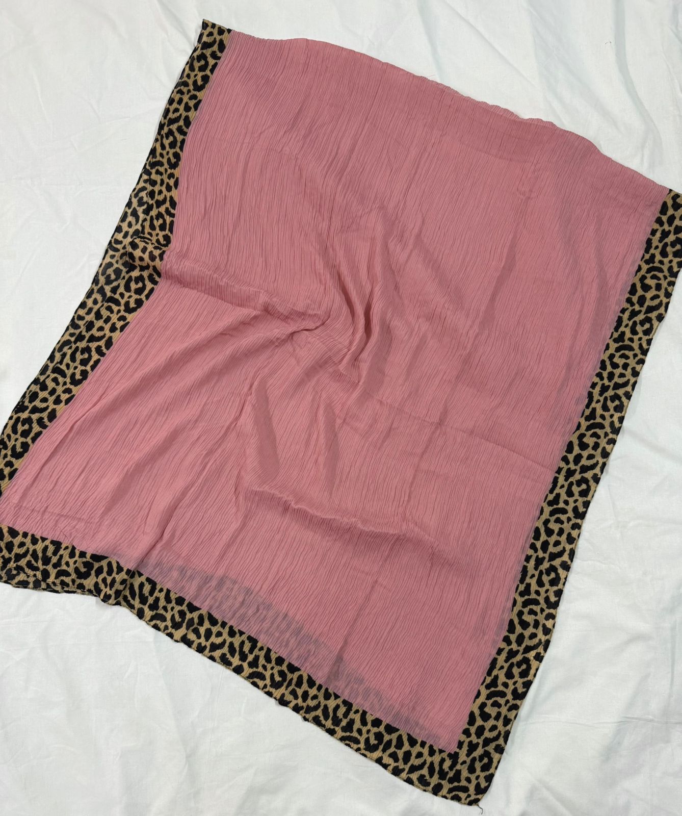 Elite Lawn Viscos Printed - French Rose Cheetah Bordered