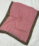 Elite Lawn Viscos Printed - French Rose Cheetah Bordered
