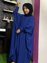 Kids Kaaftan Abaya Front Open Style - Royal Blue