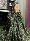 NAMAZ CHADDAR WITH SLEEVES N NIQAB - ELEGANCE GREEN x XL