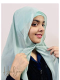 Georgette Hijab with attached Magnet & Tube Cap - Soma