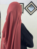 PLAIN GEORGETTE HIJAB - SOFT RUST