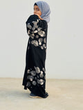 Kids Abaya MAXI Style - Moon Elegance Black