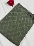 Premium Shine Jersey Diamond - Olive Green