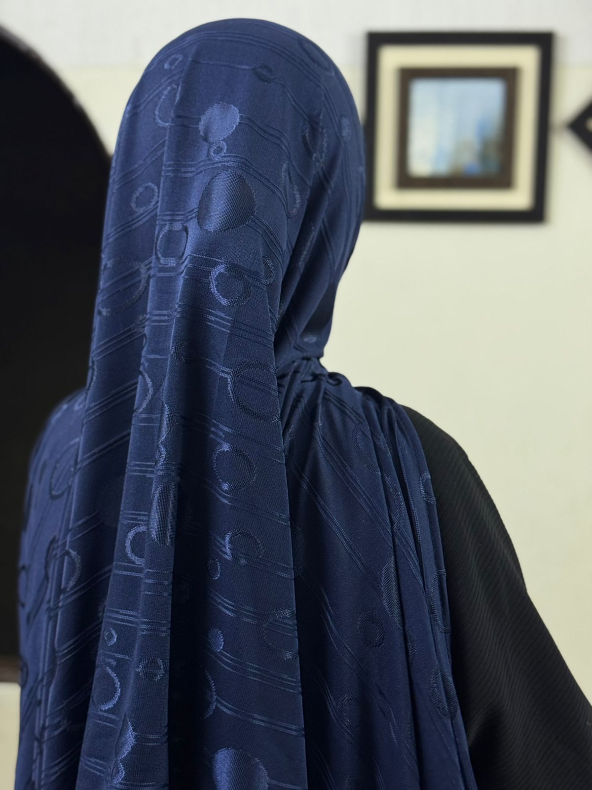 Premium Shine Jersey Round - Navy