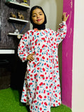 Kids Abaya MAXI Style - Cherries