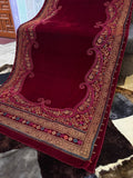 Royal Velvet Block Print Shawl - Maroon