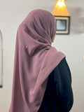PLAIN GEORGETTE HIJAB - DEEP NATURAL