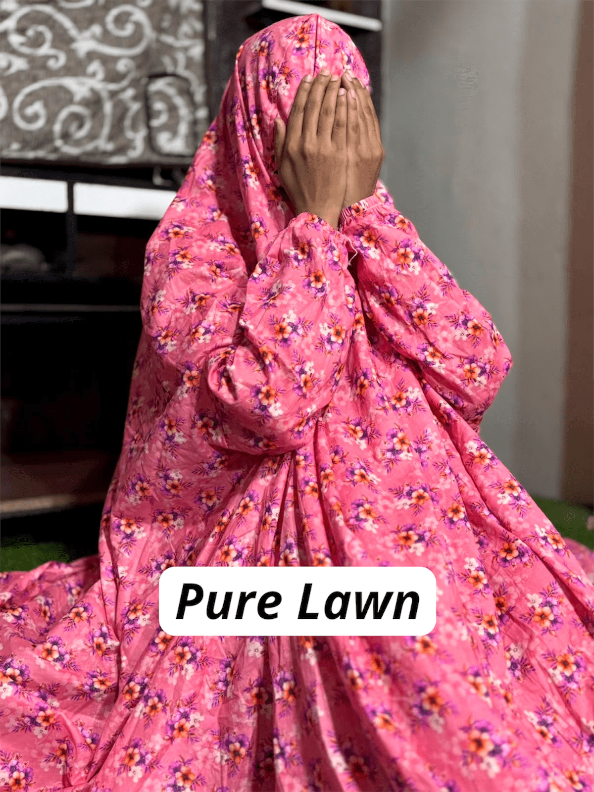 PURE LAWN NAMAZ CHADDAR WITH SLEEVES - PL 9 LARGE