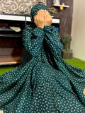 NAMAZ CHADDAR WITH SLEEVES N NIQAB - ZOYA GREEN x XL