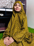KIDS NAMAZ CHADDAR WITH FULL SLEEVES - ZOYA FRENCH BEIGE (8 to 11 Years)
